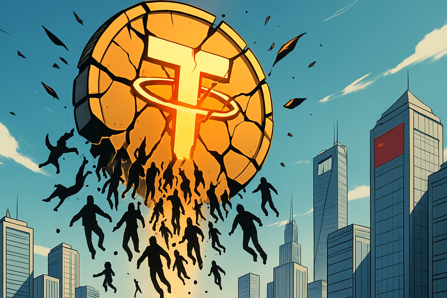 Vòng tròn tiền tệ Trung Quốc hoảng loạn và bán USDT 