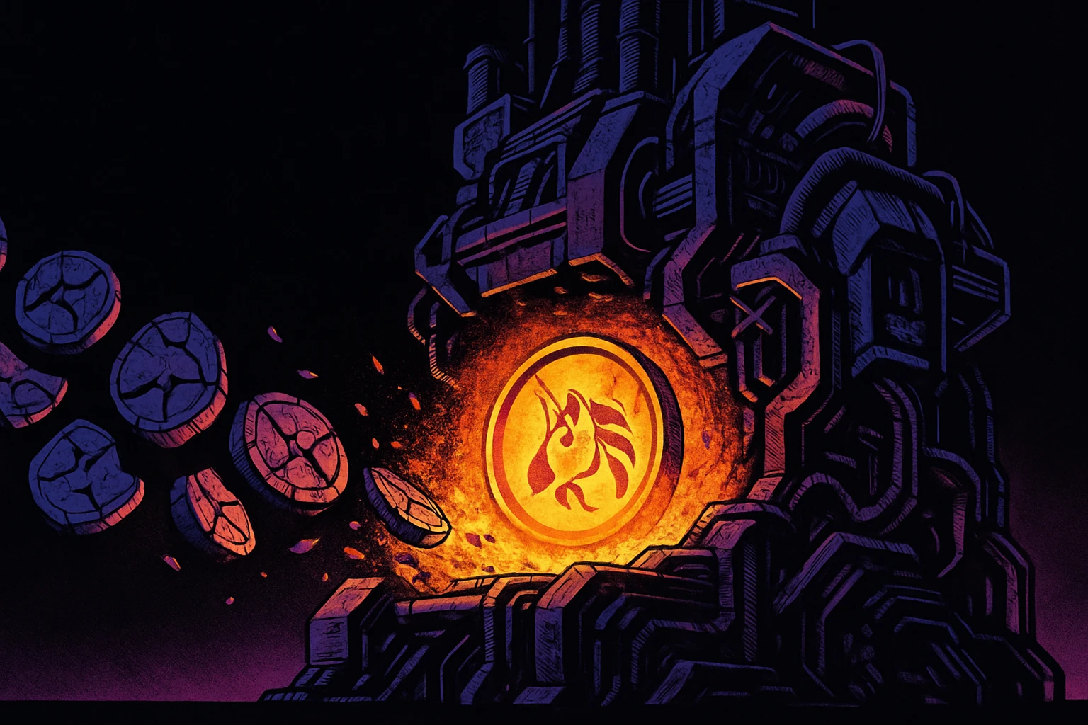 Блокбастер Uniswap: активация платы за протокол, сжигание токенов и реструктуризация структуры управления позволили UNI взлететь более чем на 40%.