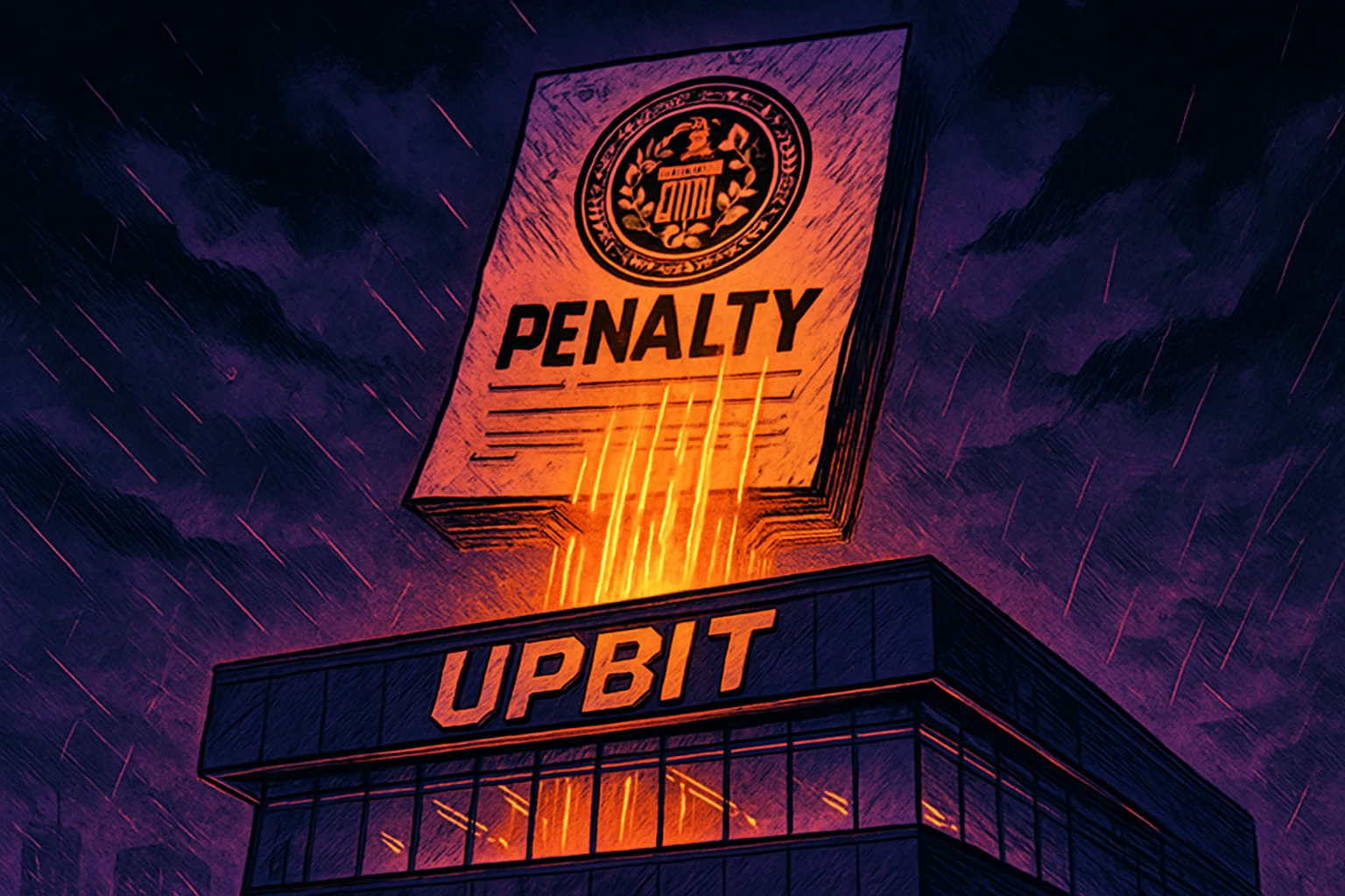 A Dunamu, controladora da Upbit, foi multada em 35,2 bilhões de won, a multa mais cara da história da criptomoeda coreana.